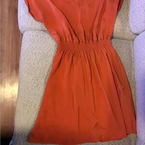 Joe Fresh Bold Orange Mini Dress